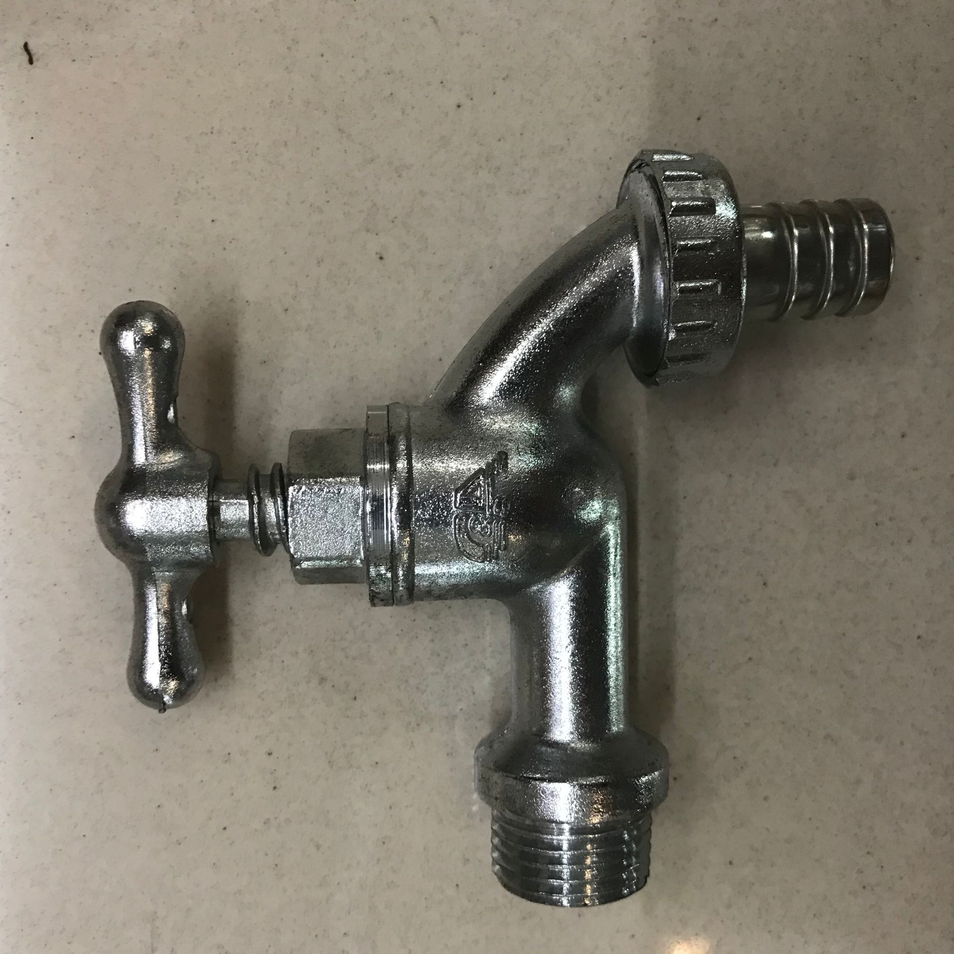 1/2 silver zinc faucet with interface