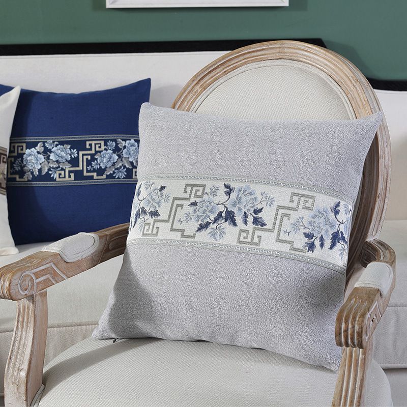 New Chinese-style rosewood sofa cushions, embroidered headrests, bed backrests, Chinese-style living room chair backrests Application Scenario