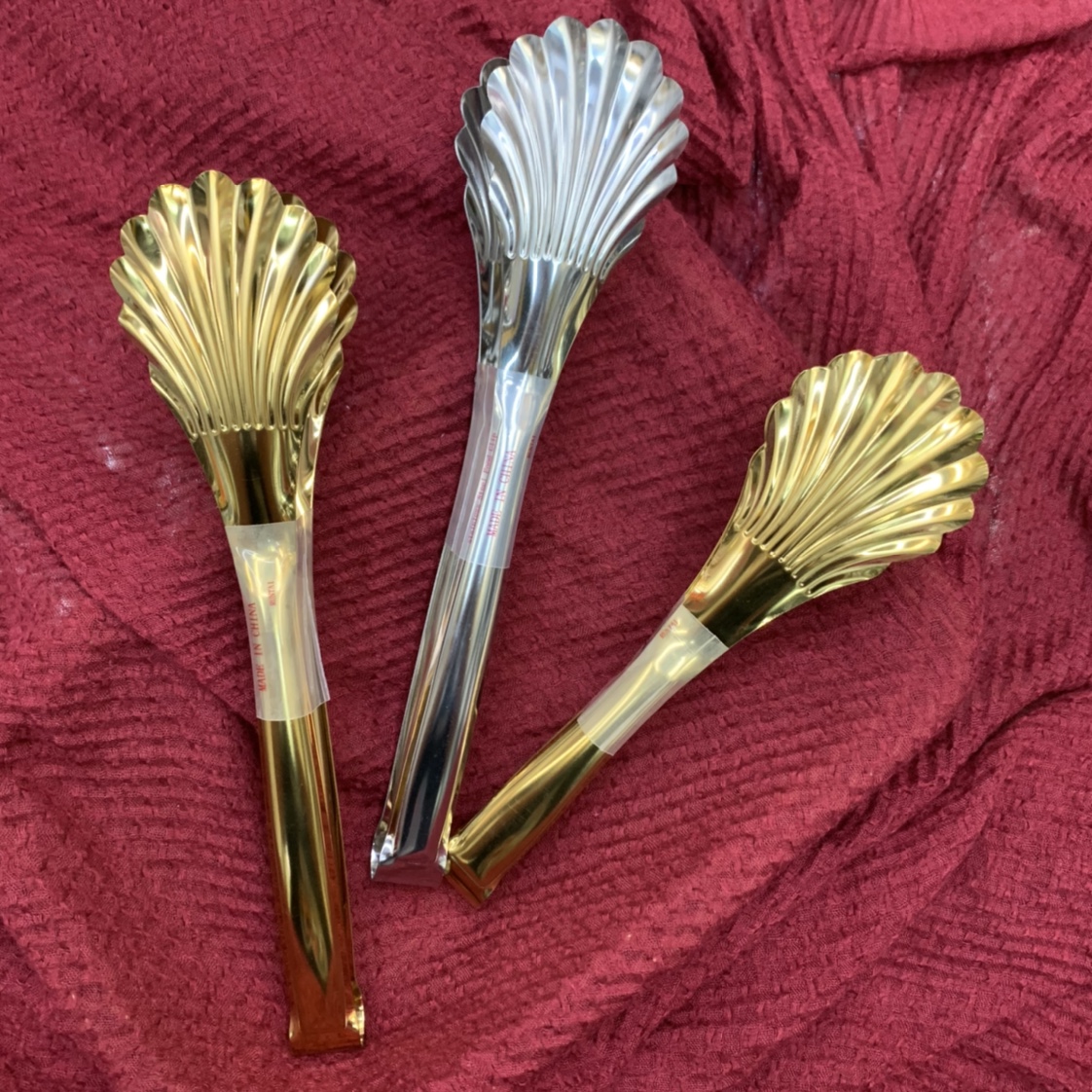 9820镀金本色贝壳夹