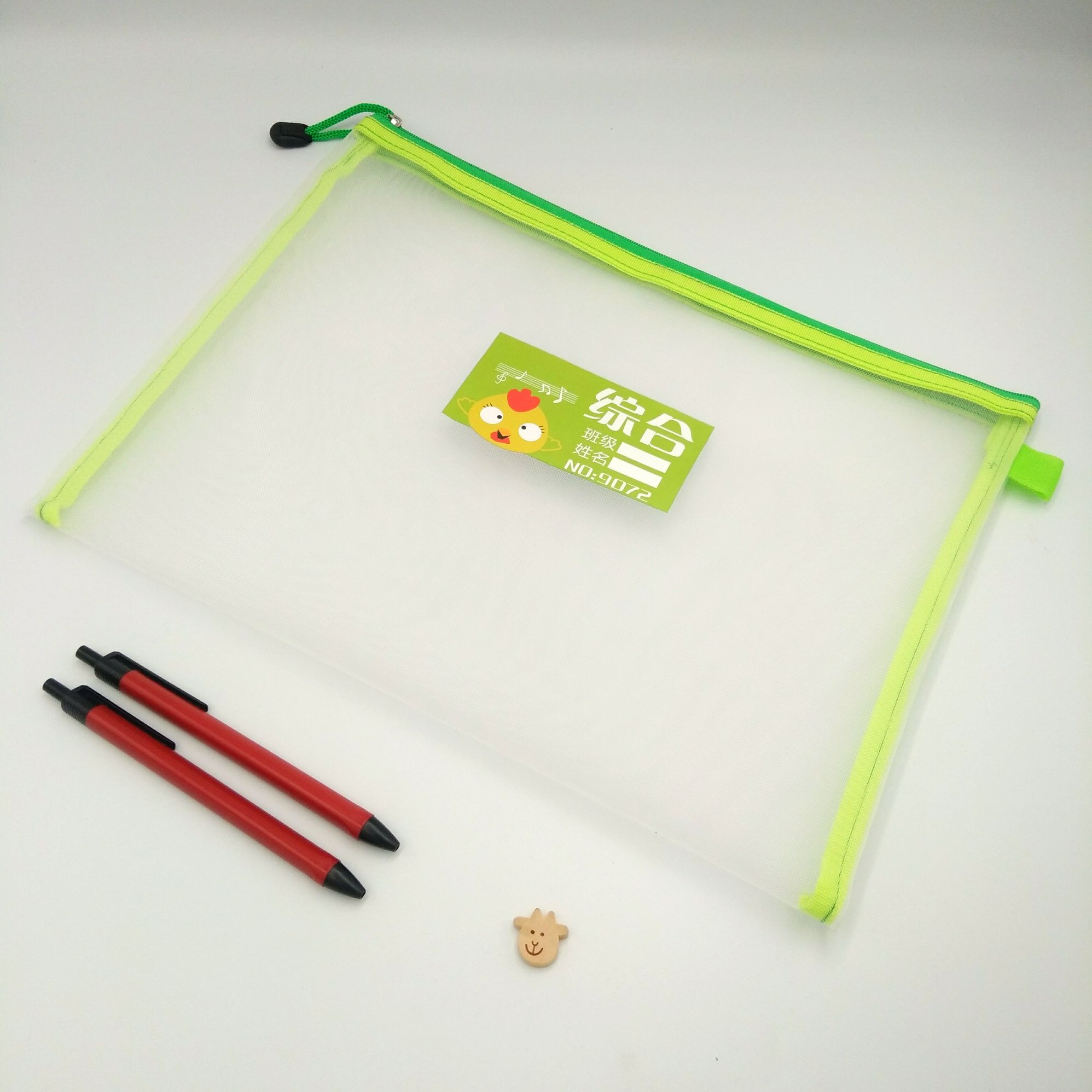 Subject classification bag self-produced and self-sold A4 student paper bag homework bag manufacturer direct net nylon bag full figure