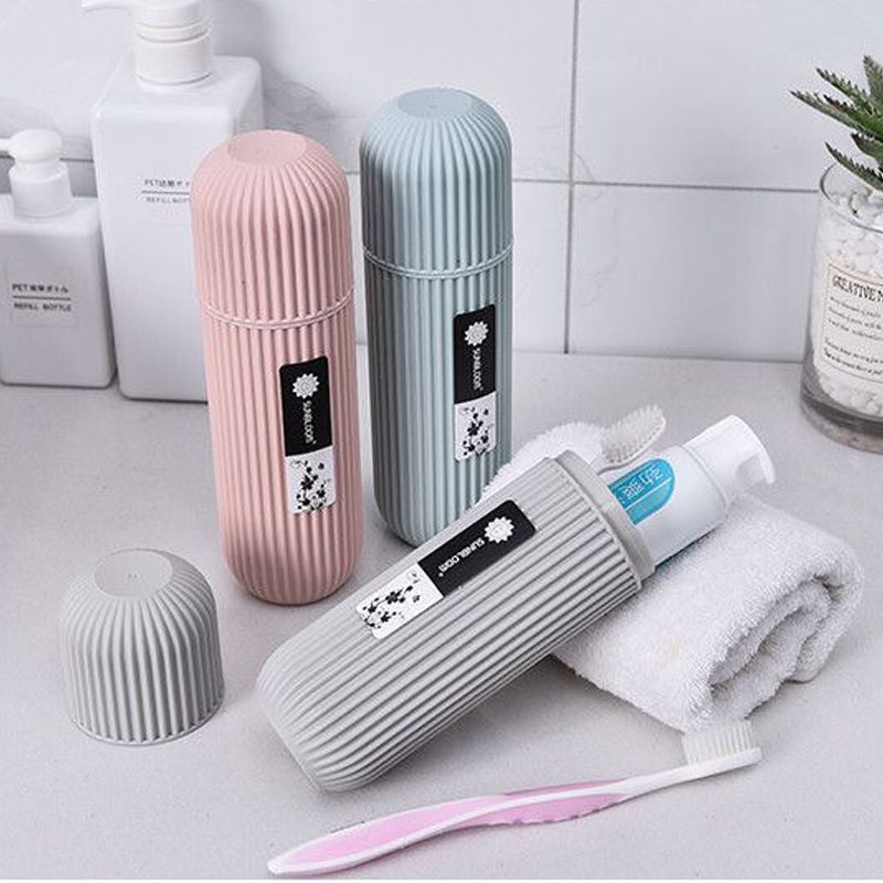 Direct sales travel toothbrush box, portable toiletry cup, brushing and rinsing cup set, tooth cylinder, toothpaste tube, dental ware storage box details Picture