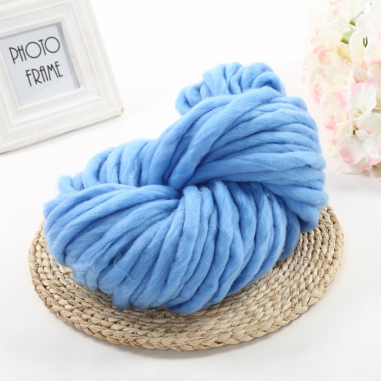 Korean acrylic thick wool thread, thick Icelandic wool hand-knitted hat thread, scarf thread 250g undefined