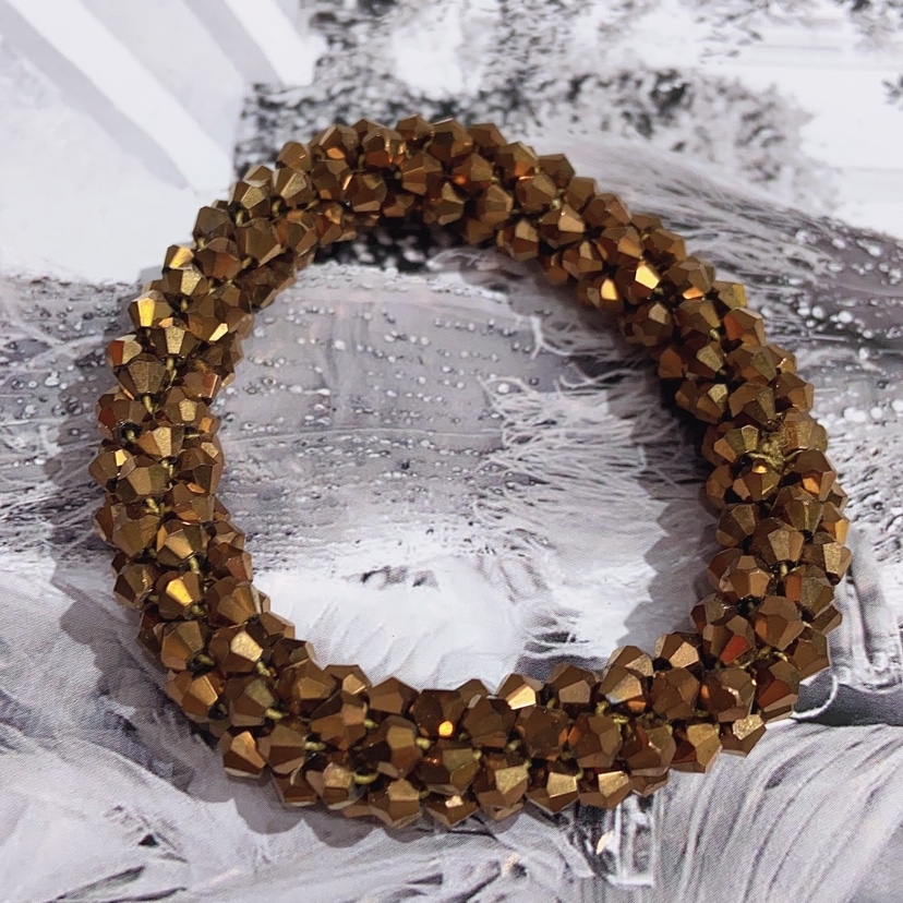 Crystal crochet necklace and bracelet Specification image