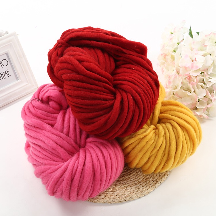 Korean Icelandic woolen yarn, thick woolen yarn, super thick and extra thick knitting thread, scarf thread, hat thread manufacturer wholesale 250g