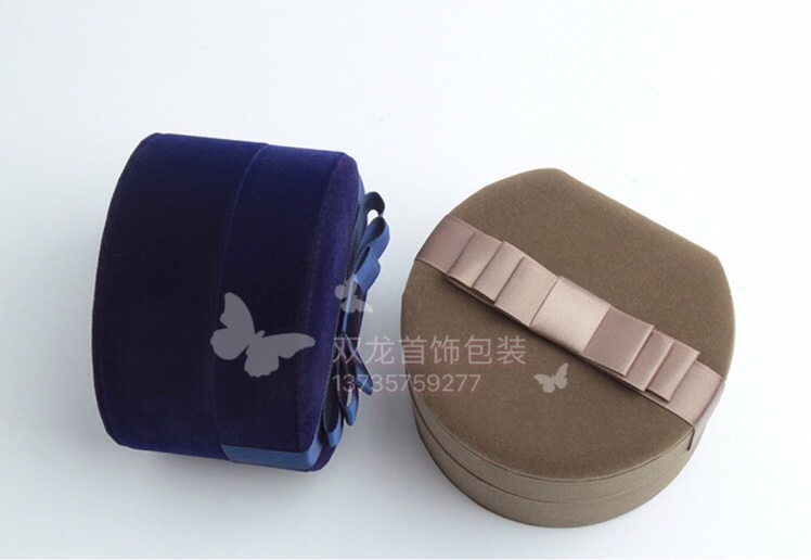 High-end round velvet box set boxes and packaging boxes