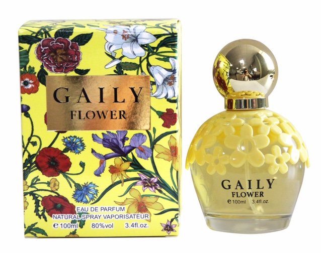 Fresh lady's perfume has a persistent light yellow colour