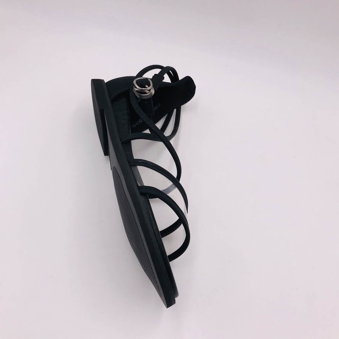 Victory Shoes' new Roman sandals for women, summer sandals, fairy-like style, flat, one-shoulder strap, soft sole, versatile women's shoes details Picture