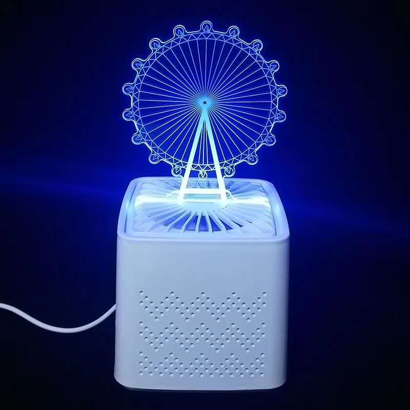 3d灭蚊灯 3的小夜灯 创意屋内摆件  起夜灯