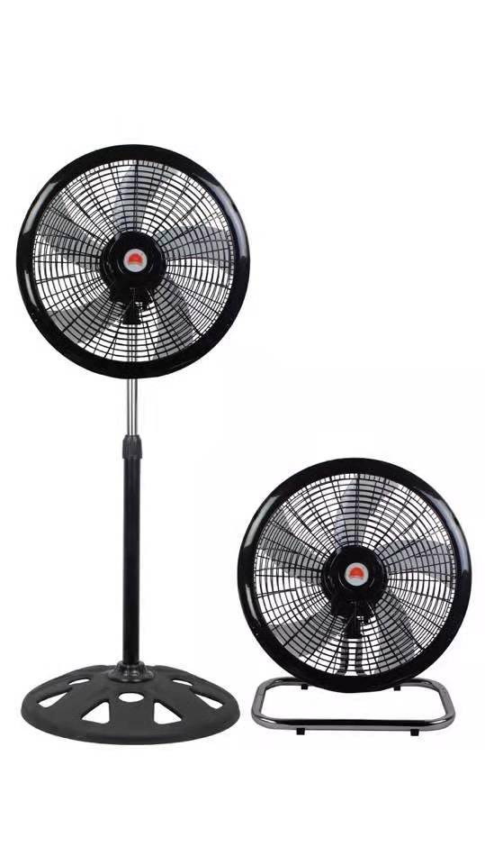 18-inch floor-standing industrial fan with plastic mesh cover for household use detail image 3