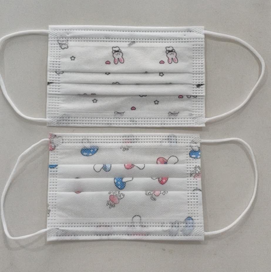Children's Cartoon Printed Meltblown Cloth Mask Three Certificates Complete Ten Packs Of Safety And Health [Foreign Trade Only] Application Scenario