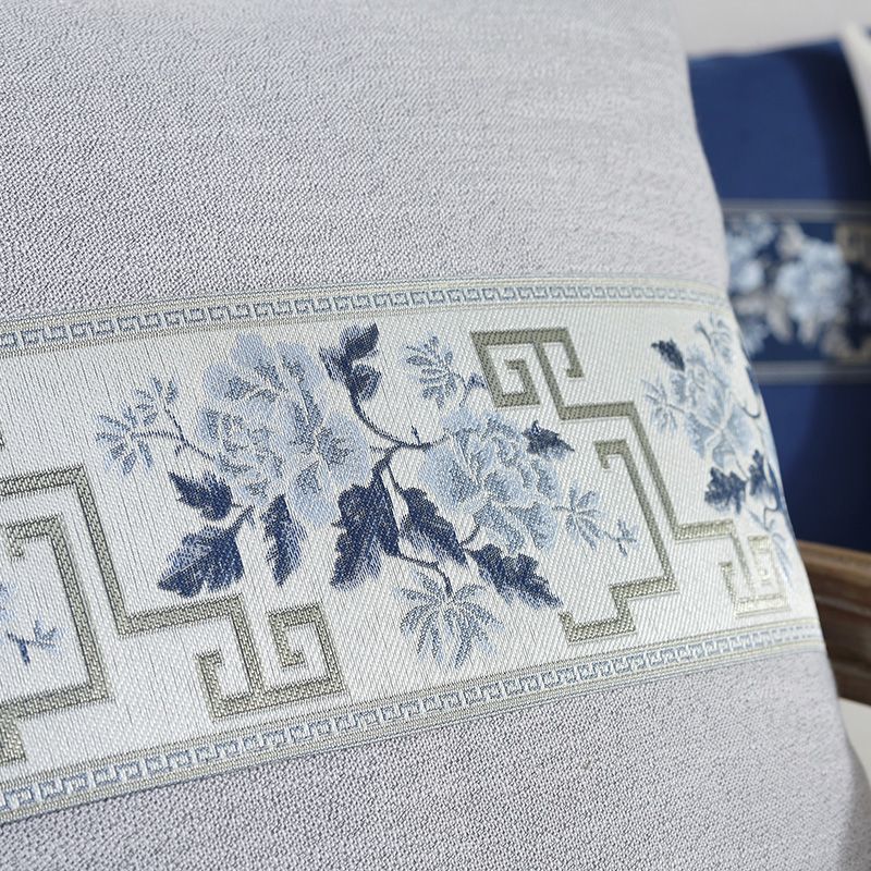 New Chinese-style rosewood sofa cushions, embroidered headrests, bed backrests, Chinese-style living room chair backrests Item Picture
