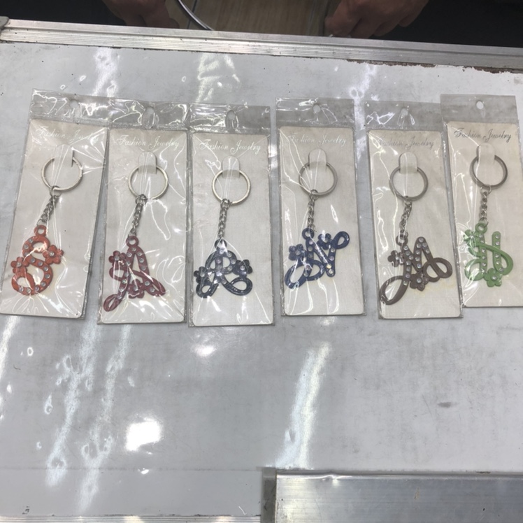 彩色花字母钥匙扣时尚潮流个性十足潮流指艺饰品-141图