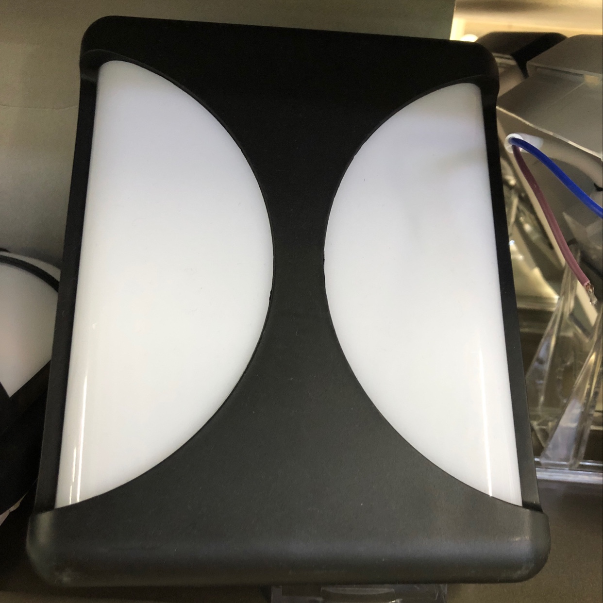 LED moisture-proof bathroom lamp 24W wall lamp black shell