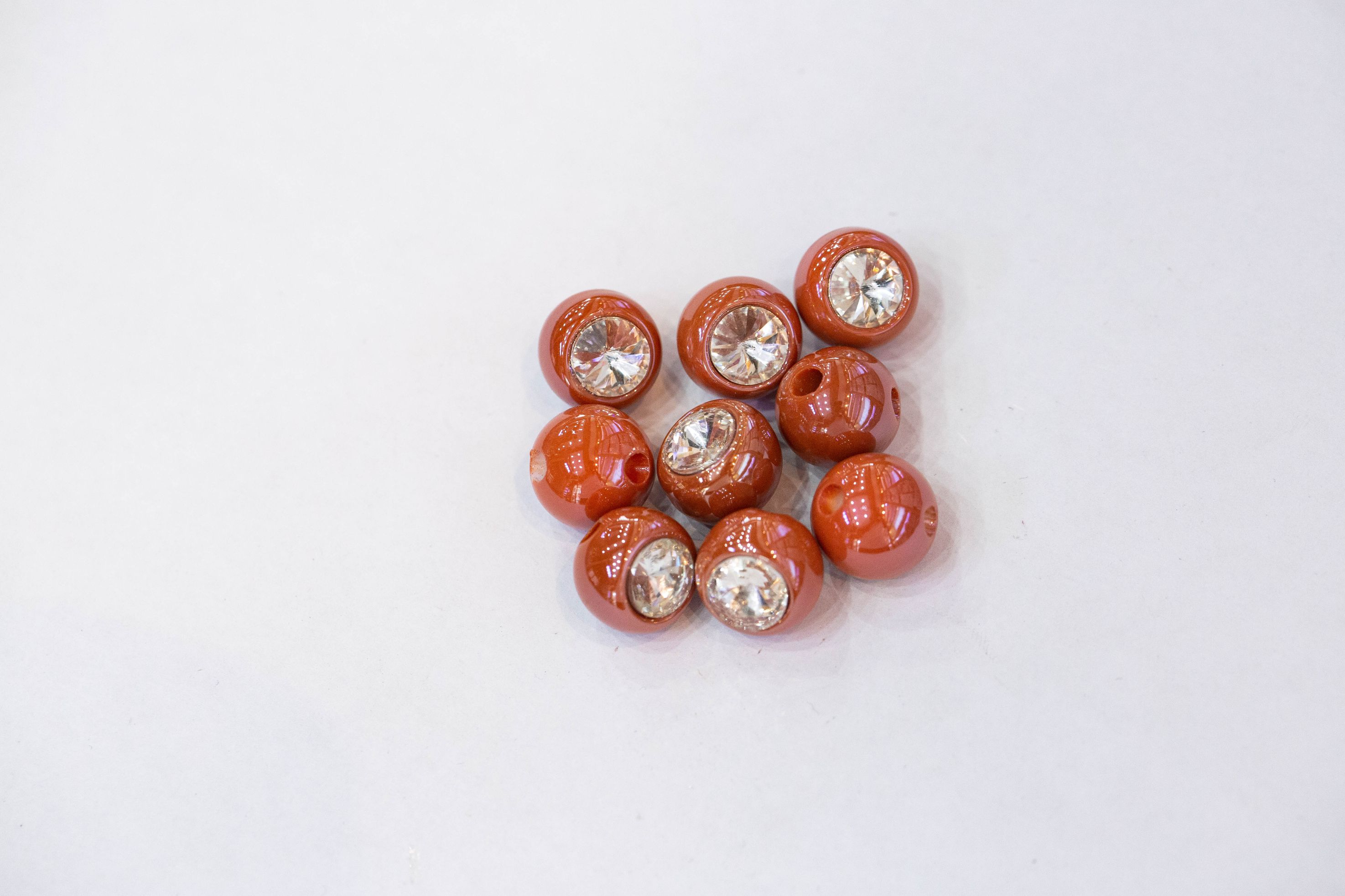 Factory direct environmental protection ABS imitation pearl plastic beads loose beads imitation shell single-hole steamed bread beads DIY accessories