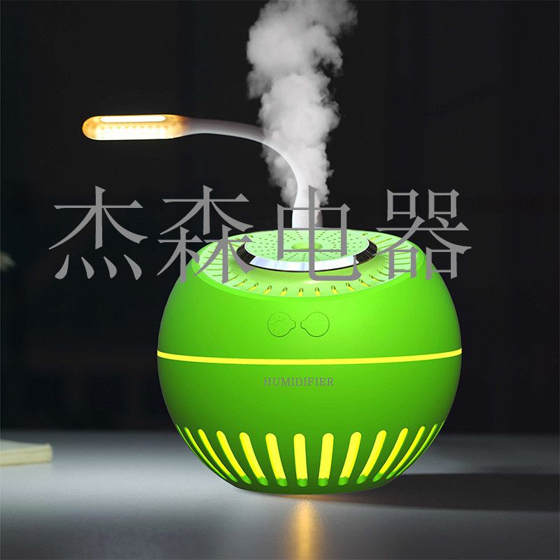 萌瓜香薰加湿器创意USB迷你七彩夜灯便捷静音空气净化补水加湿器详情图9