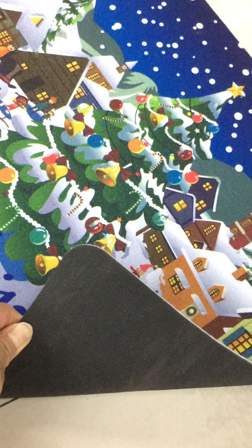 圣诞节系列图案地垫圣诞防滑垫圣诞无纺布印花地垫 脚垫详情图4