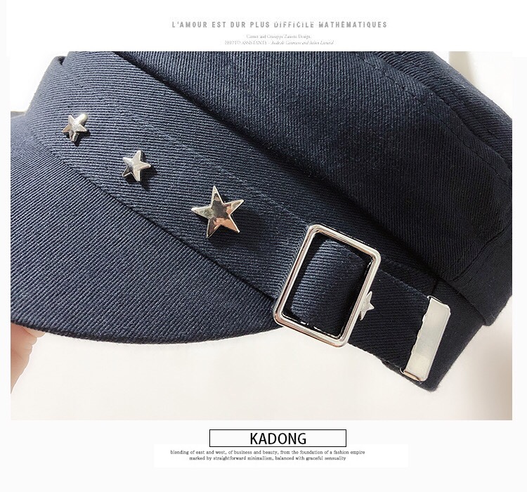 Spring and summer thin retro beret for girls, Korean style, versatile five-star painter hat, ins style, Japanese military cap Specification image