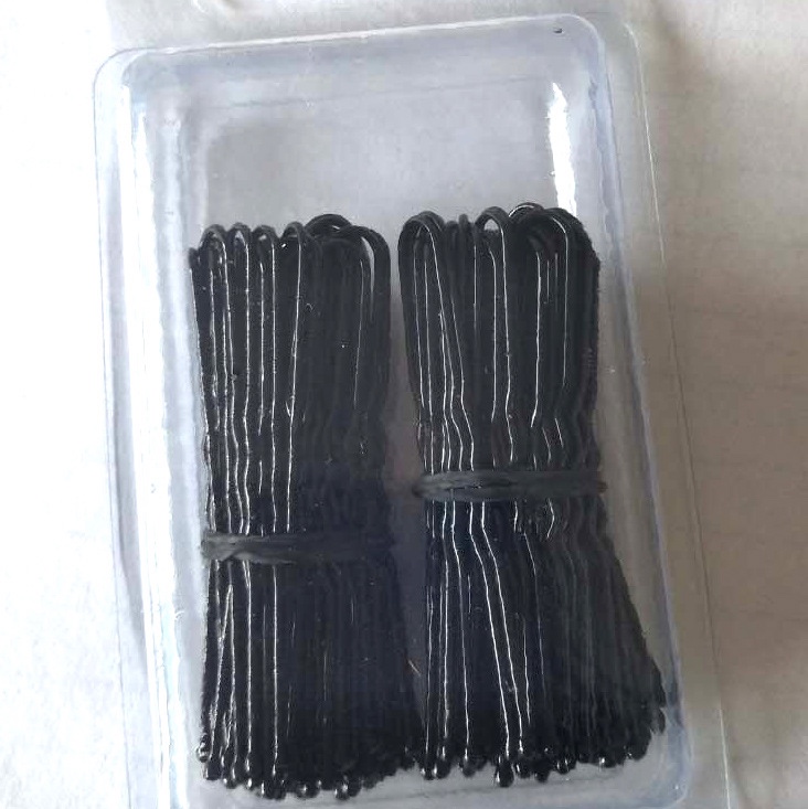 优质环保PVC盒装钢丝发夹 一字夹跨境专供 一带一路产品 国内市场细节图