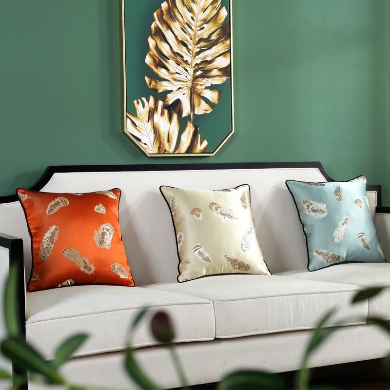 Chinese-style living room sofa throw pillow cushion 1142 New Chinese style modern simple Chinese style light luxury headboard large pillow cover, national trend Specification image