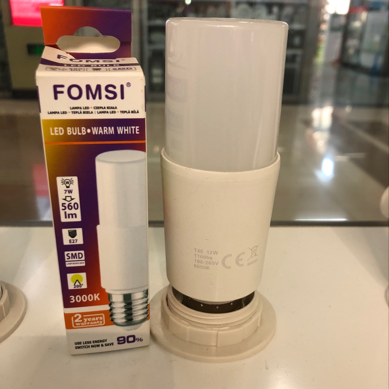 LED bulb Highlight household screw aluminum-plastic case 15W E27 LED long column lamp thumbnail