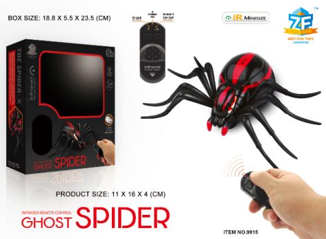 Children's solid simulation wild animal insect model Halloween trick toy spider Red spider black spider