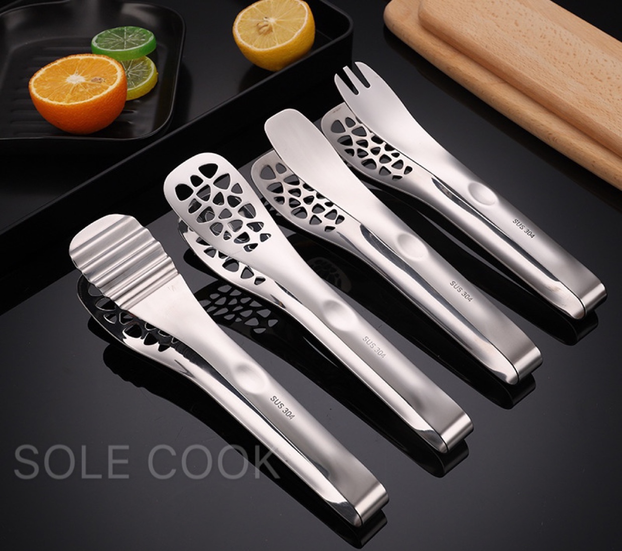 Stainless steel food clip thickened food clip barbecue clip steak clip steamed bread clip roast meat clip kitchen utensils baking tools thumbnail