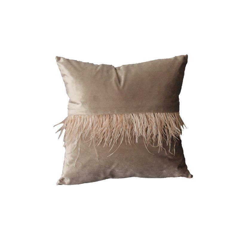 Modern and simple solid-color cushions, sofa cushions, office bed backrest cushions, waist pillows, headboard pillow covers without cores Application Scenario