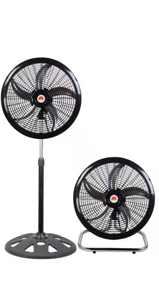 18-inch floor-standing industrial fan with plastic mesh cover for household use detail image 1