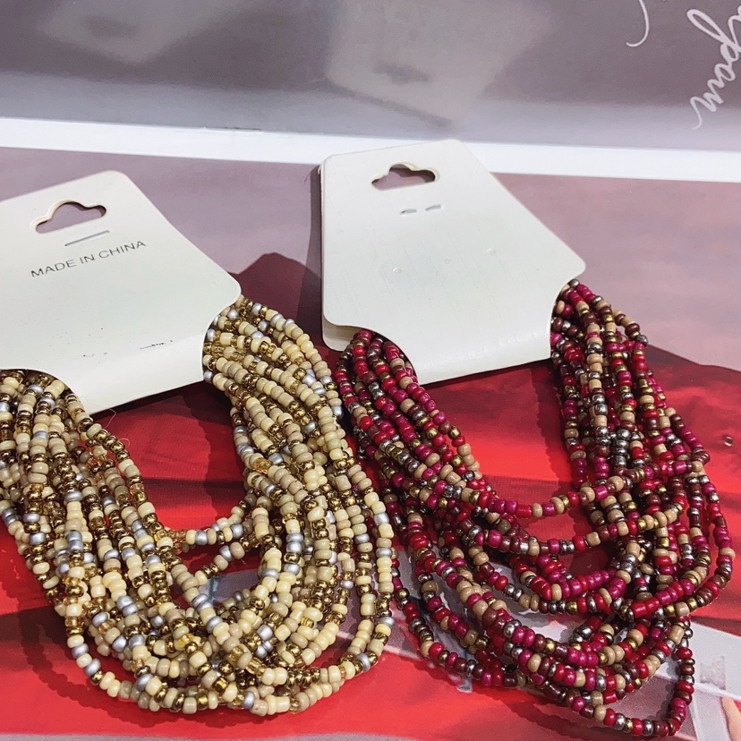 Handmade rice bead bracelet set details Picture