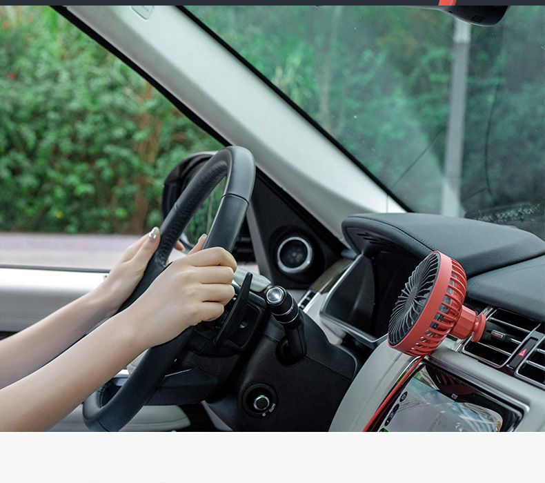 车载货车小汽车出风口风扇USB家车两用强力降温迷你电扇详情图7