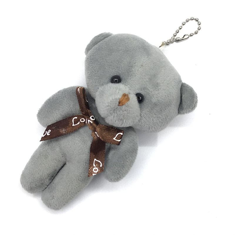 Factory direct sales of new Korean version teddy bear figurines, plush toys, keychains, pendants and wedding accessories Item Picture