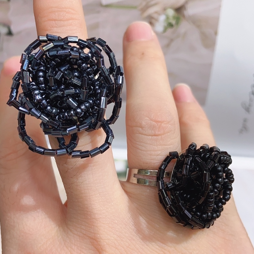 Rice bead woven ring Specification image