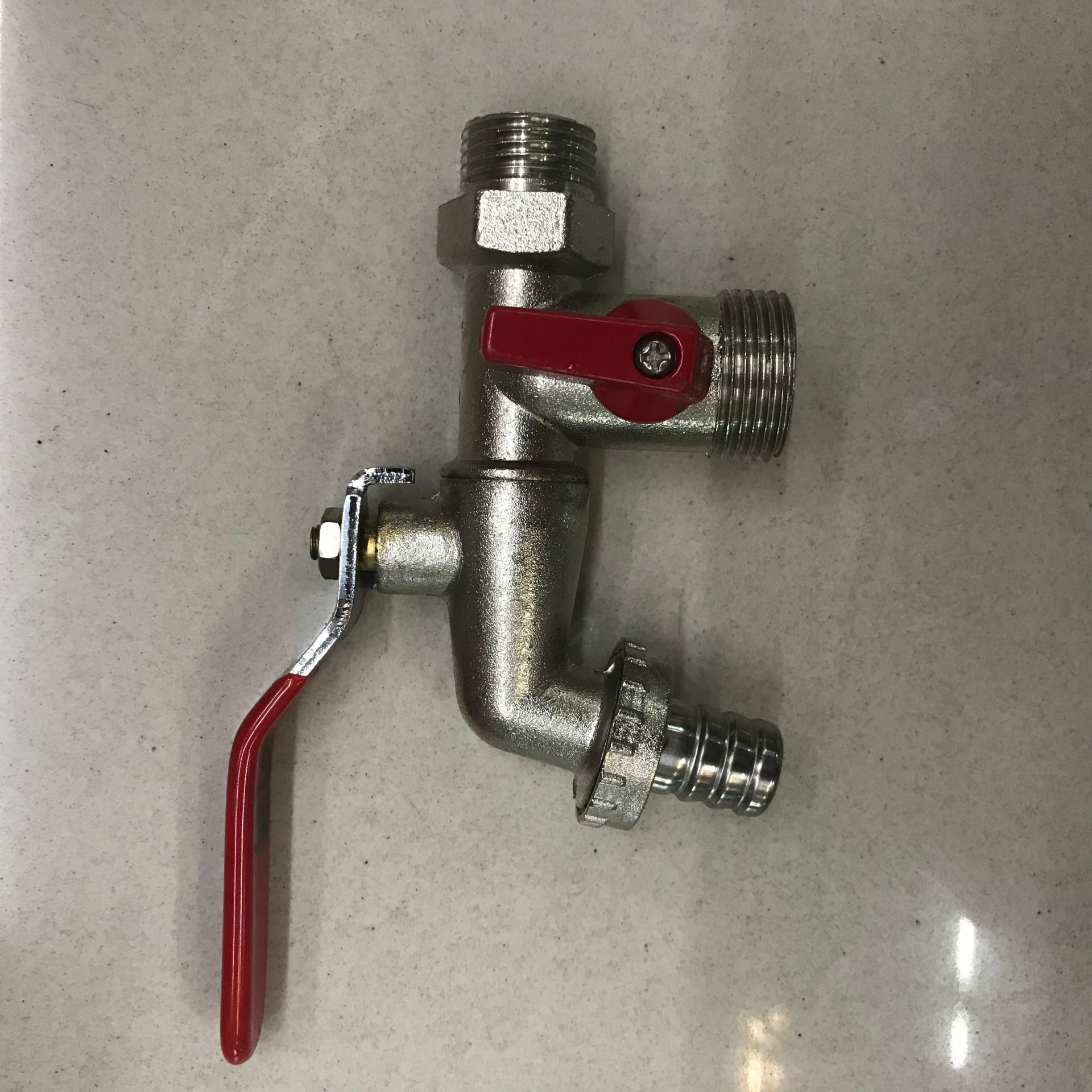 Use a water nozzle for 1/2 zinc