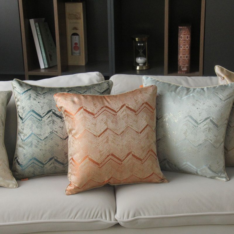 Sofa throw pillow cushions, high-end luxurious silk-like cushions Application Scenario