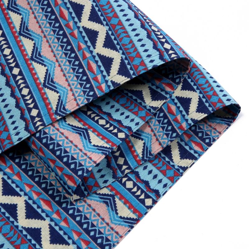 民族风餐桌桌旗双面棉麻印花波米西亚花纹电视柜茶旗不褪色可定制详情图2