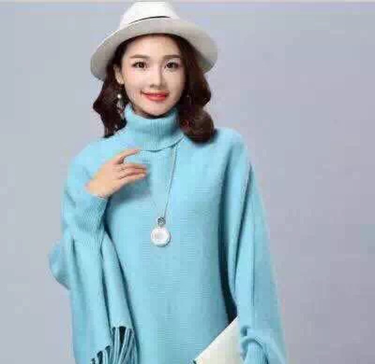2020 New High-Neck Cape Cape Coat Korean Version details Picture