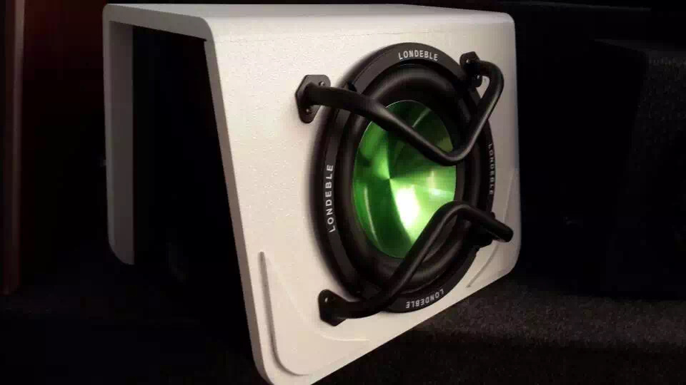 车载低音炮重低音改装10寸梯型后备箱专用汽车音响带功放超薄产品图