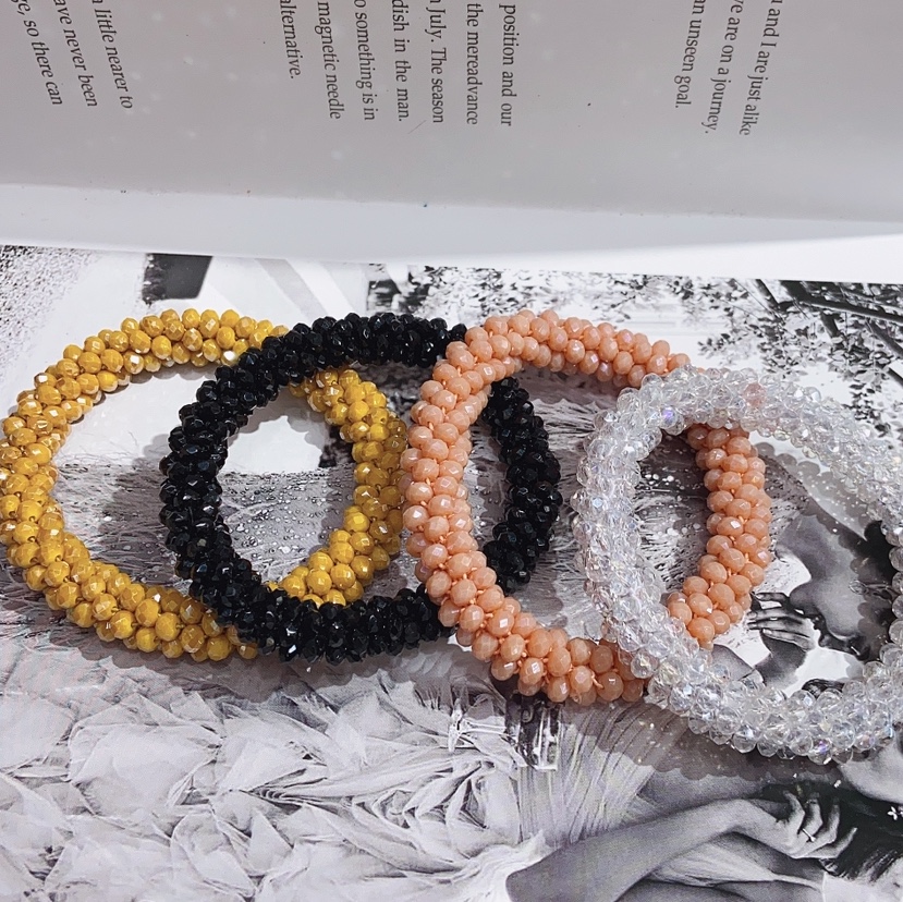 Crystal woven bracelet