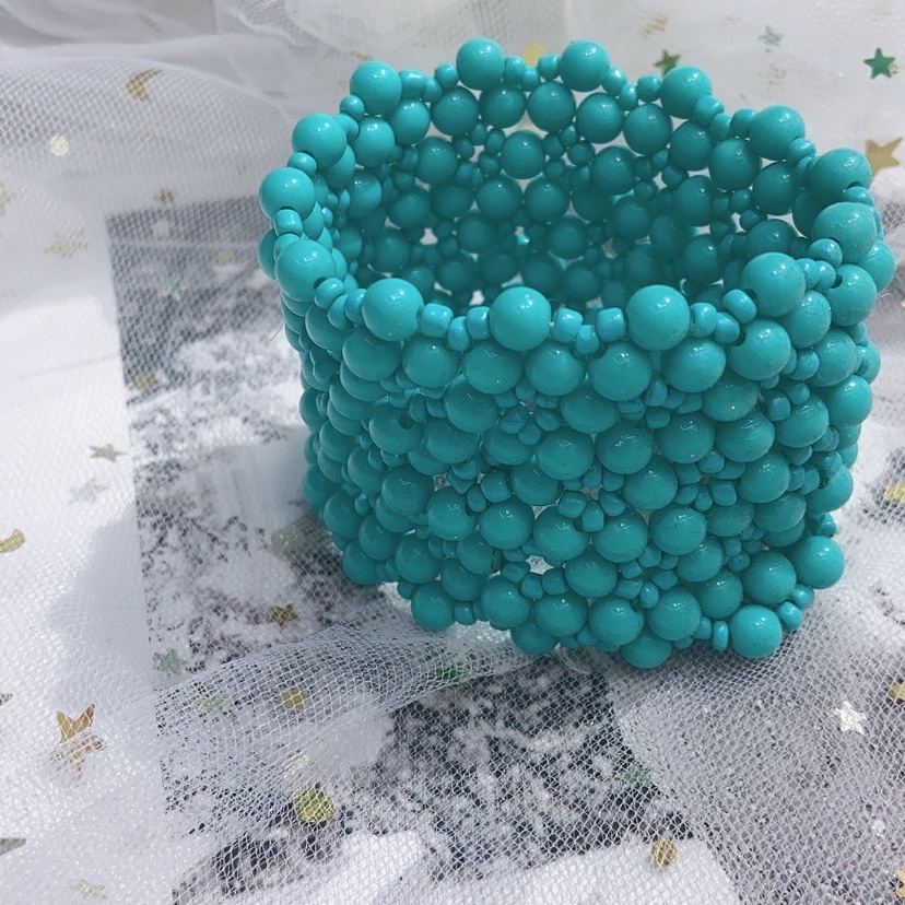 Rice bead woven bracelet details Picture