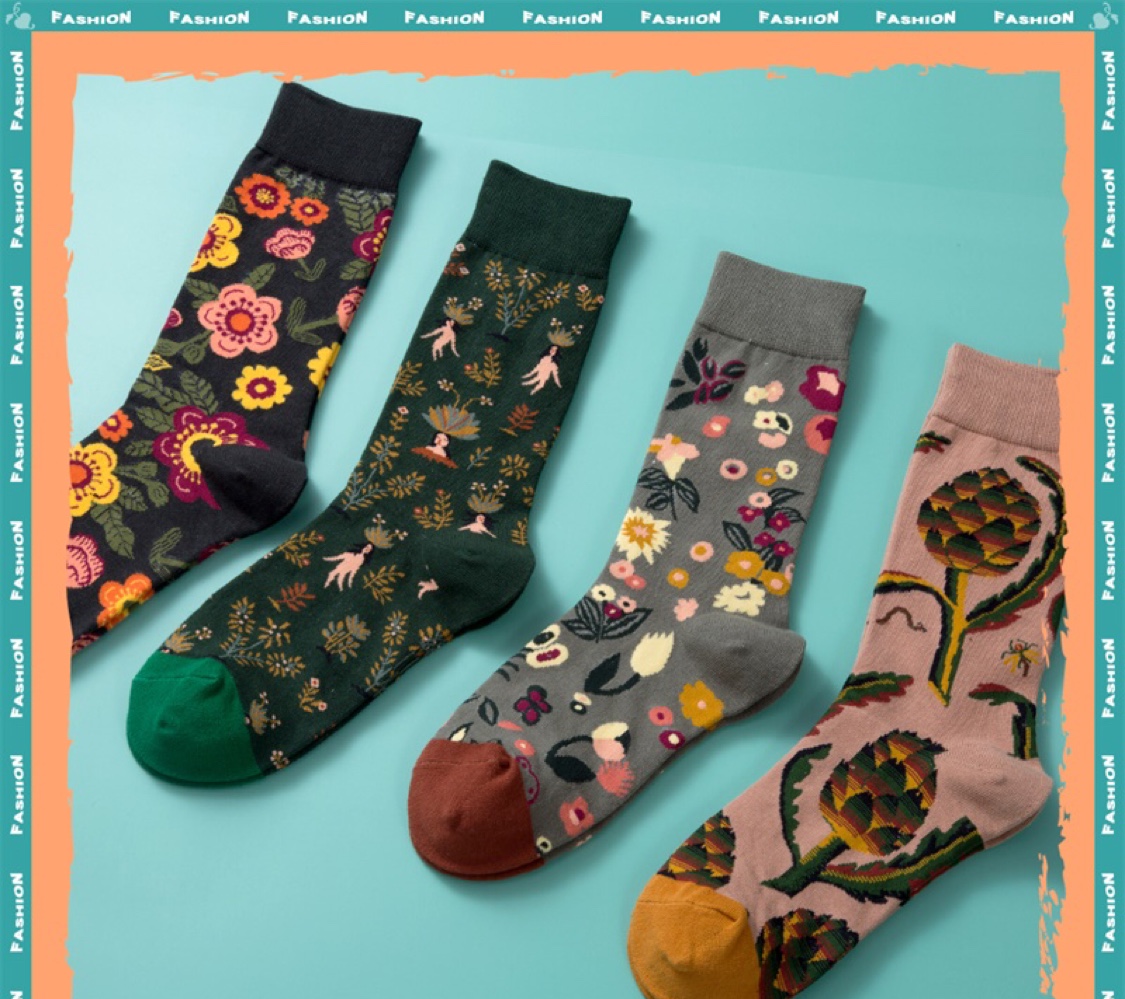 MOXIAO francia colección de medias altas para mujer