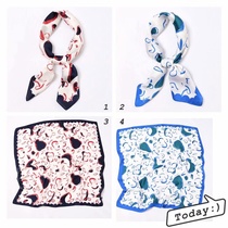 The new digital printed plaid pocket square in the Korean edition in 2020