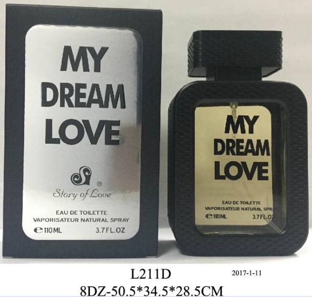 MY DREAM LOVE Black Men's Fragrance Lasting Fresh perfume men 100ML