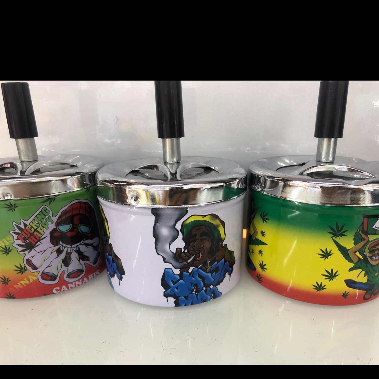 马口铁印刷9号牙买加系列烟灰缸