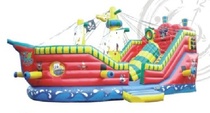 Large outdoor inflatable slide 15x8M