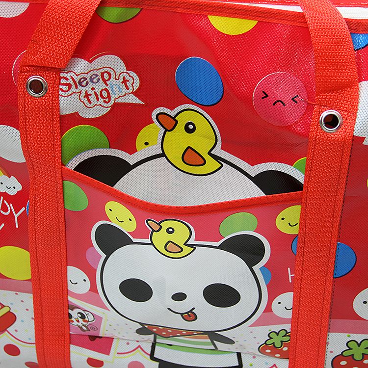 Bolsos de compras no tejidos ecológicamente engrosados y resistentes al agua. Bolsa de almacenamiento. Bolsillo abierto detail image 5
