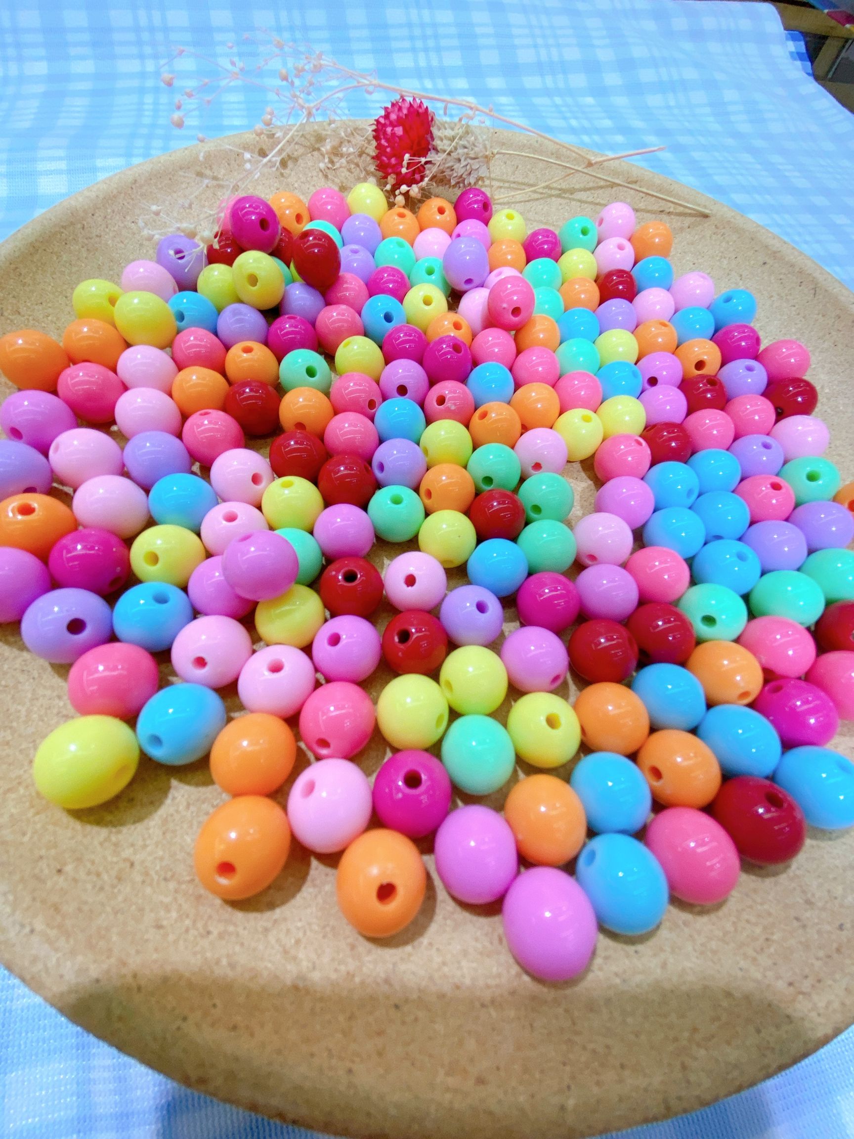 Chen Ming jewelry 12MM solid color beads DIY handmade beaded jewelry accessories thumbnail