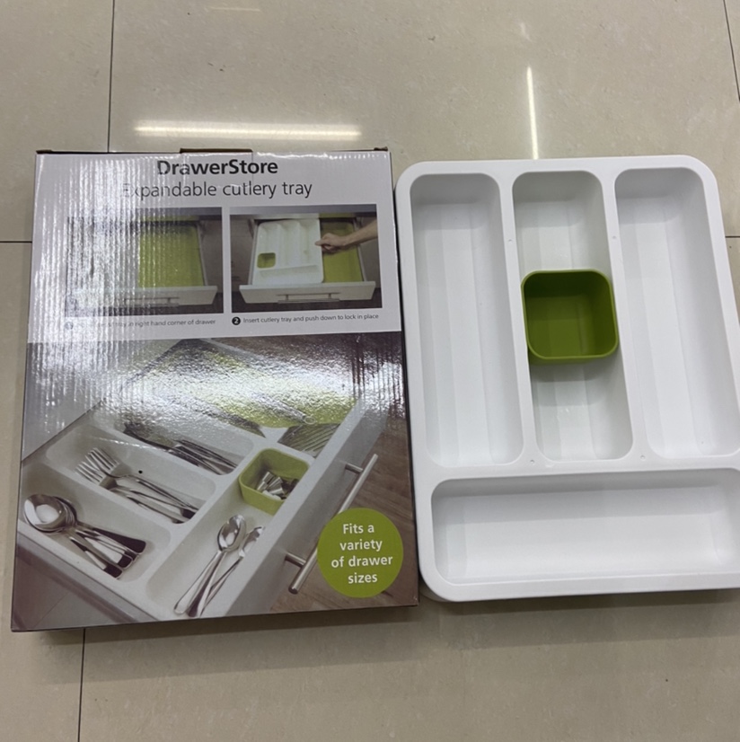 Drawerstore厨房大号抽屉收纳盒托盘刀叉勺收纳盒餐具收纳盒刀架整理盒