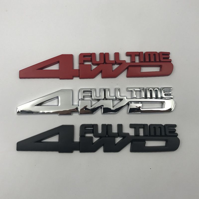 汽车四驱越野车贴4WD FULL TIME车标车贴牧马人指南者贴标车尾标