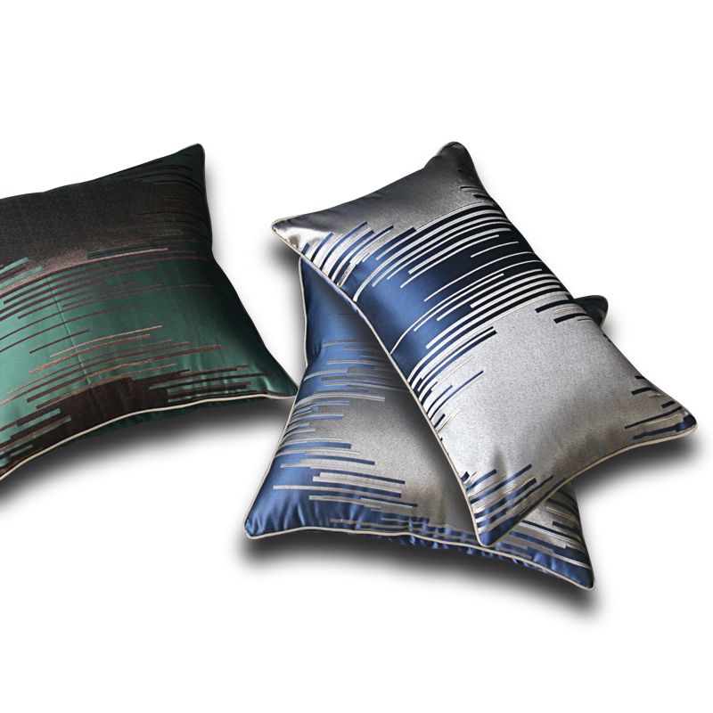 High-precision jacquard edge cushions, sofa throw pillows, linen home, living room cushion cover, office Application Scenario