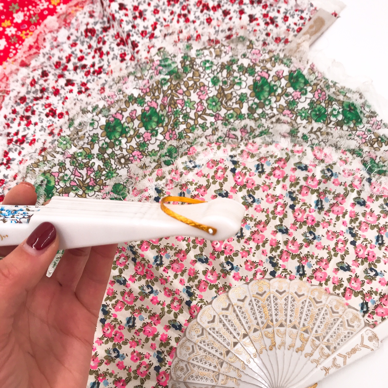 西班牙扇 花边扇 雏菊扇 地摊经济 小碎花扇详情图8